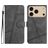 Mobigear Stitch Housse iPhone 17 Pro Etui Porte-Monnaie - Gris