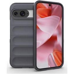 Mobigear Bumpy Coque Google Pixel 9 Pro Coque arrière en TPU Souple - Gris