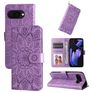 Mobigear Sunflower Housse Google Pixel 9a Etui Porte-Monnaie - Violet