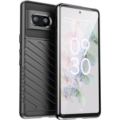Mobigear Groove Google Pixel 7 TPU souple Coque arrière - Noir
