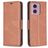 Mobigear Excellent Housse Motorola Moto E14 Etui Porte-Monnaie - Marron