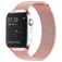 Mobigear Loop Bracelet Milanais Apple Watch Fermeture magnétique - 49/46/45/44 mm - Rose