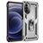 Mobigear Armor Ring Coque Motorola Moto G82 Coque arrière Rigide Anti-Chocs avec Anneau-Support - Argent
