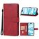 Mobigear Wallet Housse iPhone 16 Etui Porte-Monnaie - Rouge