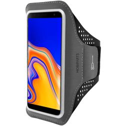 Mobiparts Comfort Fit Brassard Téléphone Samsung Galaxy J4 Plus Brassard Coque de Sport en Neoprène - Noir