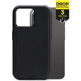Mobilize Defender Coque iPhone 15 Pro Coque arrière Rigide Anti-Chocs - Noir