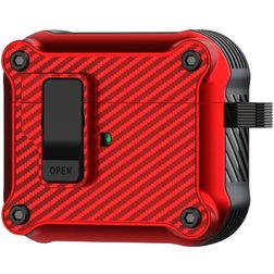 Mobigear Racing Clip Coque Apple AirPods 3 Coque Rigide - Rouge