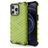 Mobigear Honeycomb Coque iPhone 14 Pro Max Coque arrière Rigide Anti-Chocs - Vert