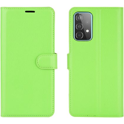 Mobigear Classic Housse Samsung Galaxy A52 Etui Porte-Monnaie - Vert