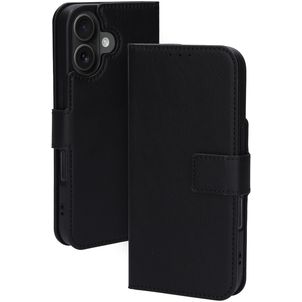 Mobiparts Classic Wallet MagSafe Housse iPhone 16 MagSafe Etui Porte-Monnaie - Noir