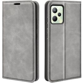 Mobigear Retro Slim Housse Realme C35 Etui Porte-Monnaie - Gris