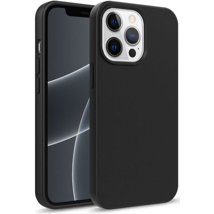 Mobigear Bio Coque iPhone 14 Pro Max Coque arrière en Eco-Friendly - Noir