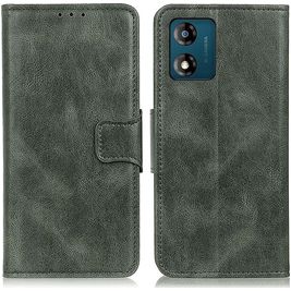 Mobigear Classy Housse Motorola Moto E13 Etui Porte-Monnaie - Vert