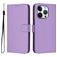Mobigear Urban Wallet Housse iPhone 16 Pro Etui Porte-Monnaie - Violet
