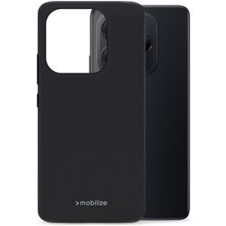 Mobilize Rubber Gelly Coque Xiaomi Redmi Note 14 5G Coque arrière en TPU Souple - Noir