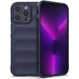 Mobigear Bumpy Coque iPhone 14 Pro Max Coque arrière en TPU Souple - Dark Blue