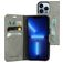 Mobiparts Classic Wallet iPhone 13 Pro Étui Portefeuille - Granite Grey