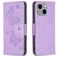 Mobigear Butterfly Housse iPhone 15 Plus Etui Porte-Monnaie - Violet