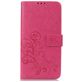 Mobigear Clover Housse Samsung Galaxy A7 (2018) Etui Porte-Monnaie - Magenta