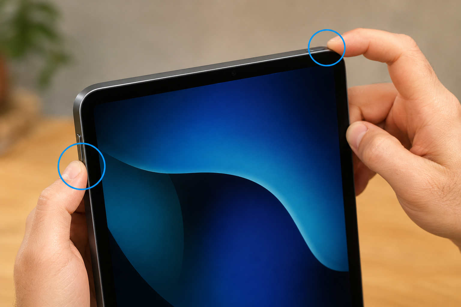 Faire une capture d'écran : iPad sans bouton principal