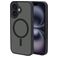 Mobiparts Hardcover Coque iPhone 16 MagSafe Coque arrière Rigide - Satin Black