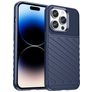 Mobigear Groove Coque iPhone 15 Pro Coque arrière en TPU Souple - Bleu