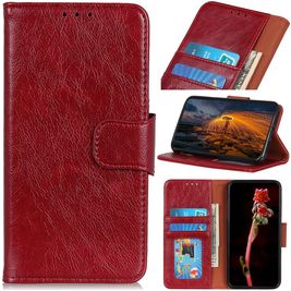 Mobigear Classy Housse iPhone 13 Pro Etui Porte-Monnaie - Rouge