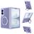 Mobigear 360 Rotating Ring Coque Samsung Galaxy Z Fold 8 MagSafe Coque arrière Rigide avec Anneau-Support - Violet