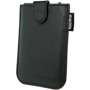 Valenta Card Pocket Slide - Porte Cartes en en Cuir véritable - 5 Cartes - Noir