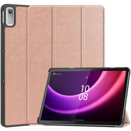 Mobigear Tri-Fold Coque Lenovo Tab P11 Gen 2 Etui - Rose doré