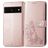 Mobigear Clover Housse Google Pixel 7 Etui Porte-Monnaie - Rose doré