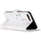 Mobigear Marble Housse iPhone 8 Plus Etui Porte-Monnaie - White Marble