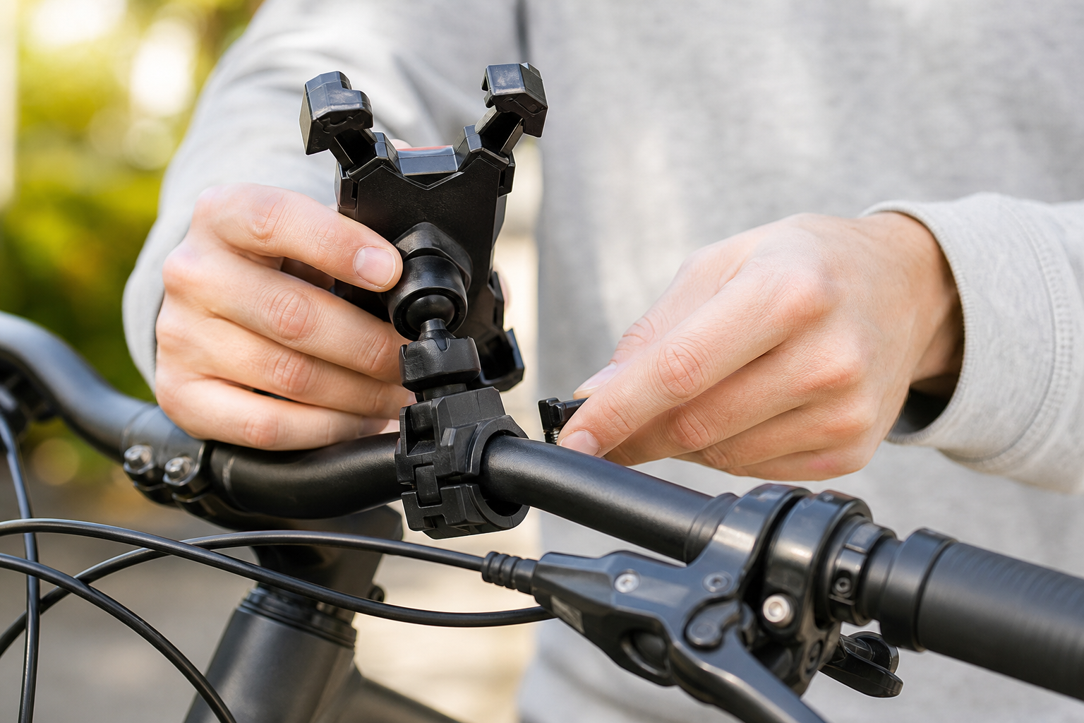 Comment fixer solidement le support de téléphone sur mon vélo ?