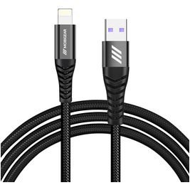 Mobigear Nylon - Câble USB-A vers Apple Lightning 0.4 mètre - Noir Mobigear Nylon - Câble USB-A vers Apple Lightning 0.4 mètre - Noir