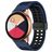 Mobigear Sport Plus Mag Bracelet Silicone Smartwatch Fermeture magnétique - Connexion universelle de 22 mm - Noir / Dark Blue