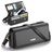 CaseMe ME30 Crossbody Sac téléphone - Large - Noir