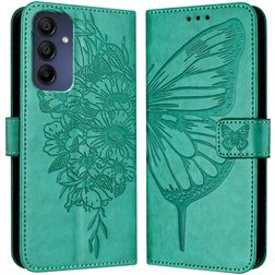 Mobigear Butterfly Housse Samsung Galaxy A16 Etui Porte-Monnaie - Vert
