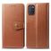 Mobigear Snap Button Housse OPPO A72 Etui Porte-Monnaie - Cognac