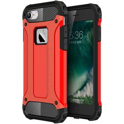 Mobigear Outdoor Coque iPhone 7 Coque arrière Rigide Anti-Chocs - Rouge