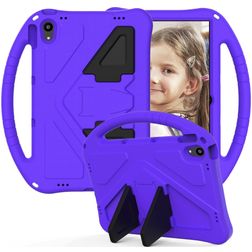 Mobigear AeroArmor Coque Lenovo Tab P11 Gen 1 Coque de tablette pour enfants avec Poignée Enfants en EVA + Porte-crayon - Violet