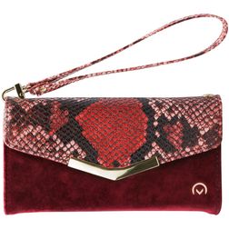 Mobilize Gelly Velvet iPhone SE (2022) Détachable 2in1 Pochette - Red Snake