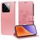 Mobigear Flowers Housse Xiaomi 15 Etui Porte-Monnaie - Rose doré