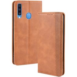 Mobigear Sensation Housse Samsung Galaxy A20s Etui Porte-Monnaie - Cognac