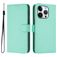 Mobigear Urban Wallet Housse iPhone 16 Pro Etui Porte-Monnaie - Vert