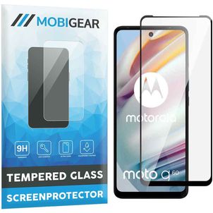 Mobigear Premium Motorola Moto G60 Verre trempé Protection d'écran - Compatible Coque - Noir
