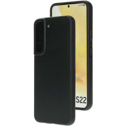 Mobiparts Classic Coque Samsung Galaxy S22 Coque arrière en TPU Souple - Matt Black
