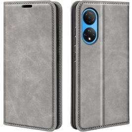 Mobigear Retro Slim Housse HONOR X7 Etui Porte-Monnaie - Gris