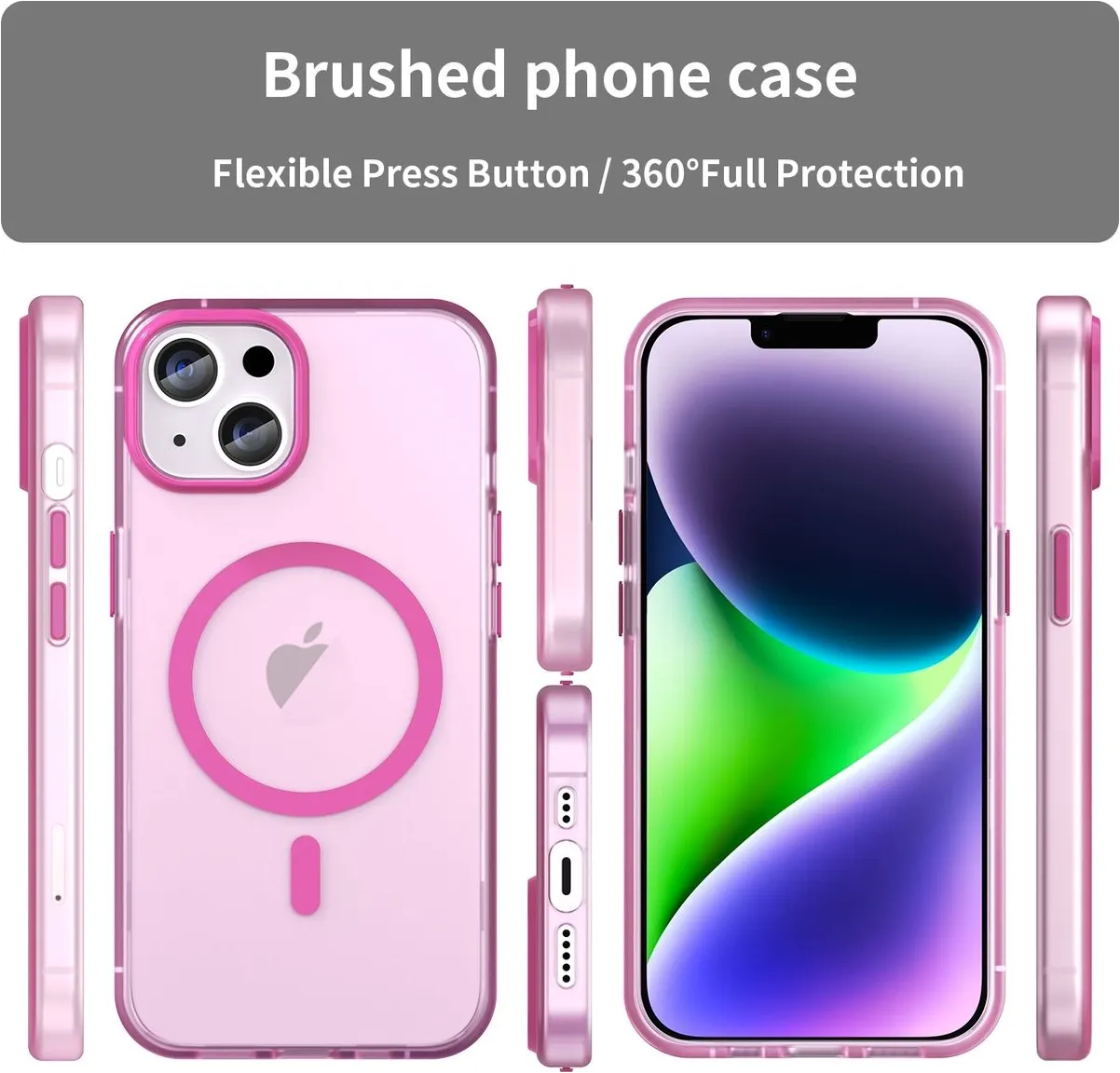 Miracase Magnétique pour iPhone 16 Plus Coque Togo