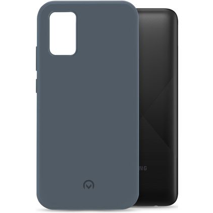 Mobilize Rubber Gelly Coque Samsung Galaxy A02s Coque arrière en TPU Souple - Matt Blue