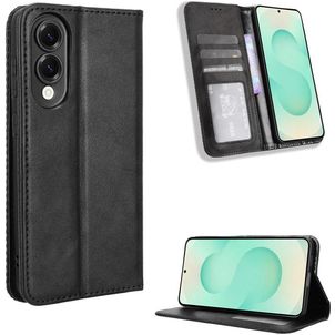 Mobigear Sensation Housse Samsung Galaxy S25 Edge Etui Porte-Monnaie - Noir